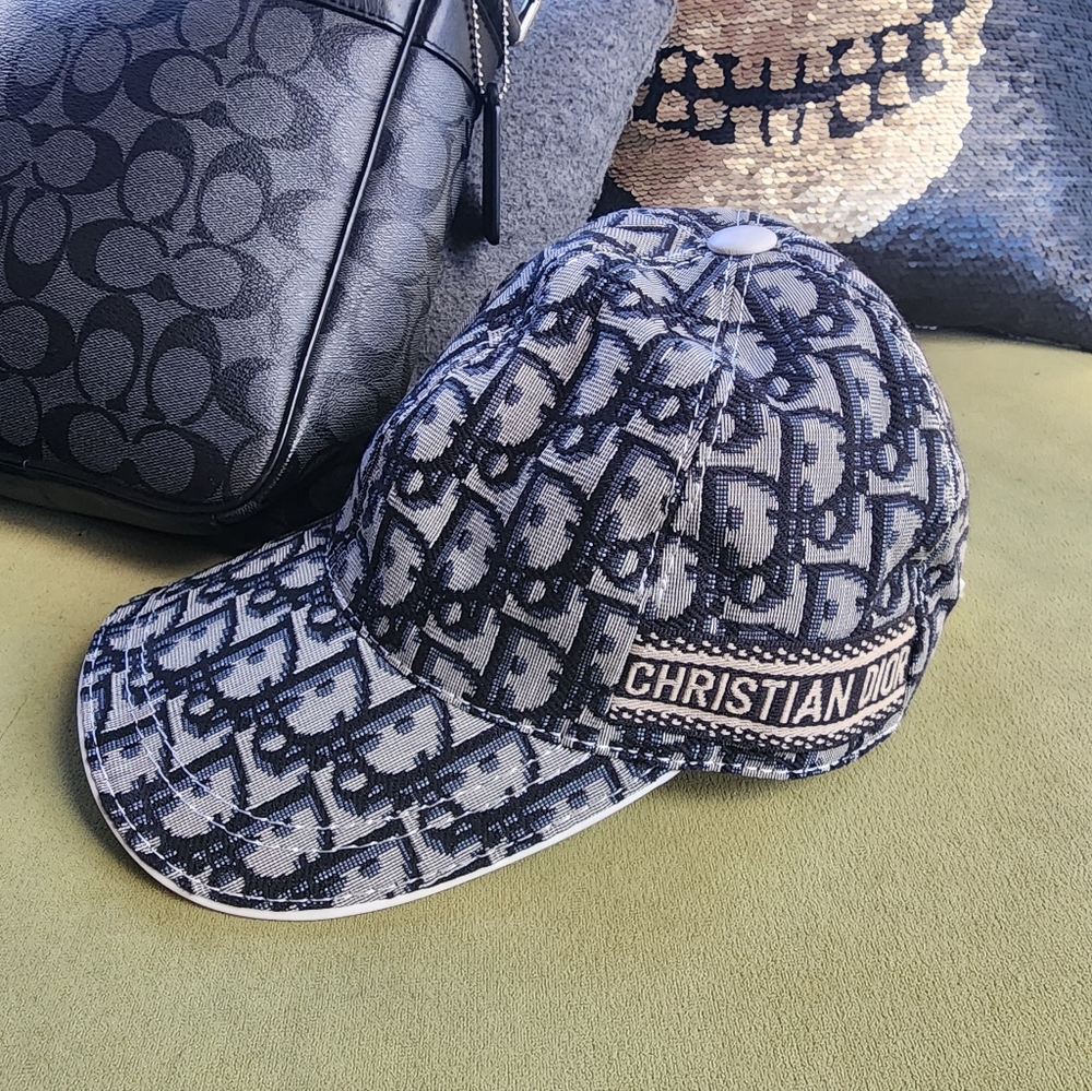 Christian Dior Leather & Cloth Cap (Cheaper On Depop)